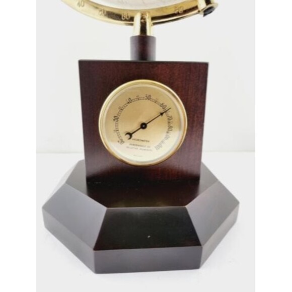 Classic  GLOBE BY THE GEORGE F.CRAM COMPANY-Wth Barometer,Thermometer,Hygrometer - Picture 10 of 12